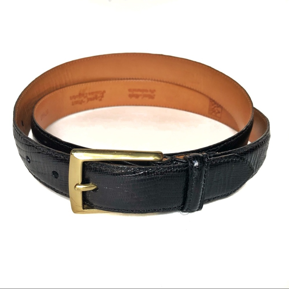 Lizard Grain Italian Calfskin Belt